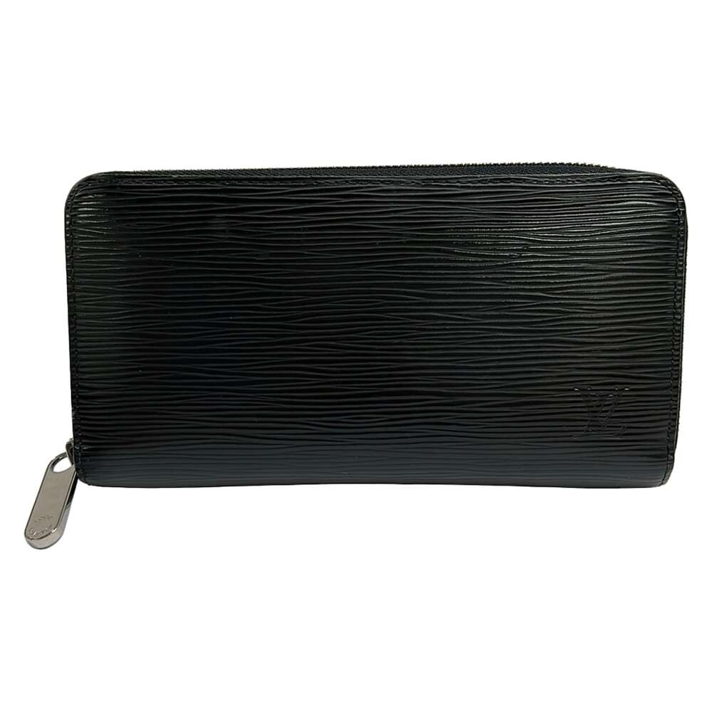 Louis Vuitton Zippy Wallet Epi Long Wallet M60072 Noir Silver Hardware